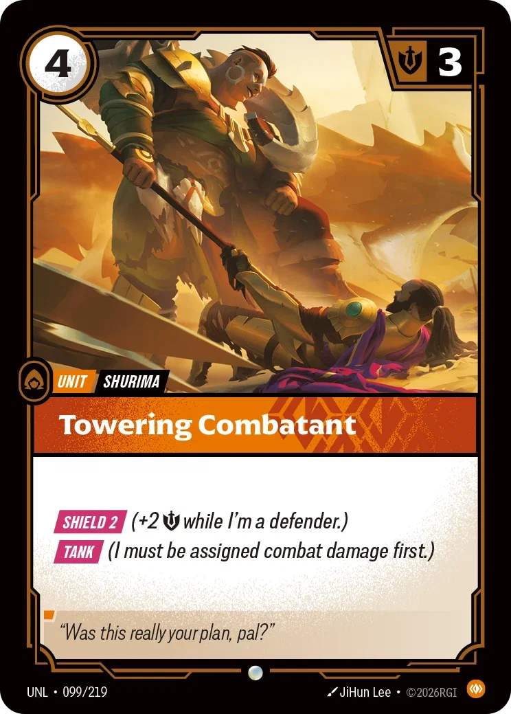 Towering Combatant - 099/219 - Unleashed
