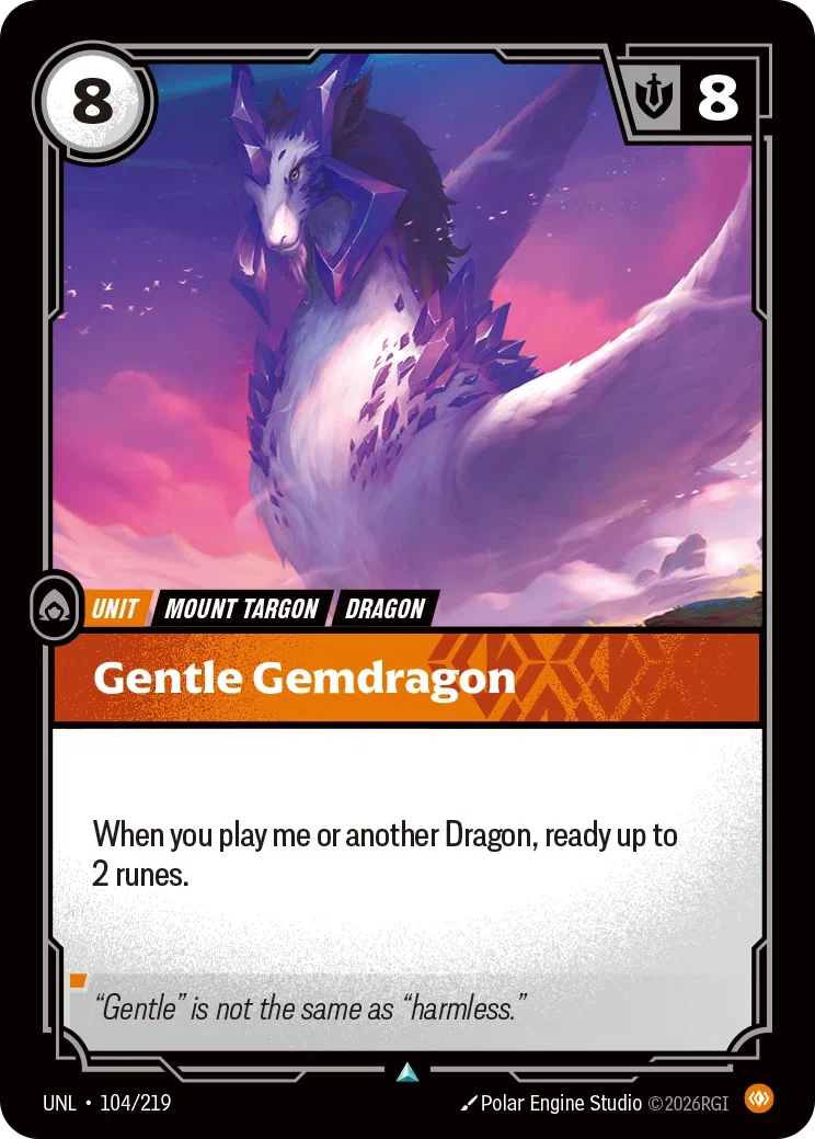 Gentle Gemdragon - 104/219 - Unleashed
