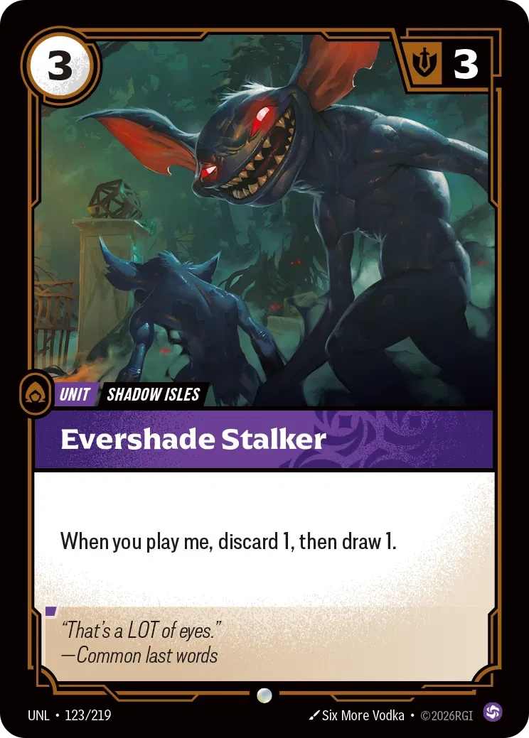Evershade Stalker - 123/219 - Unleashed