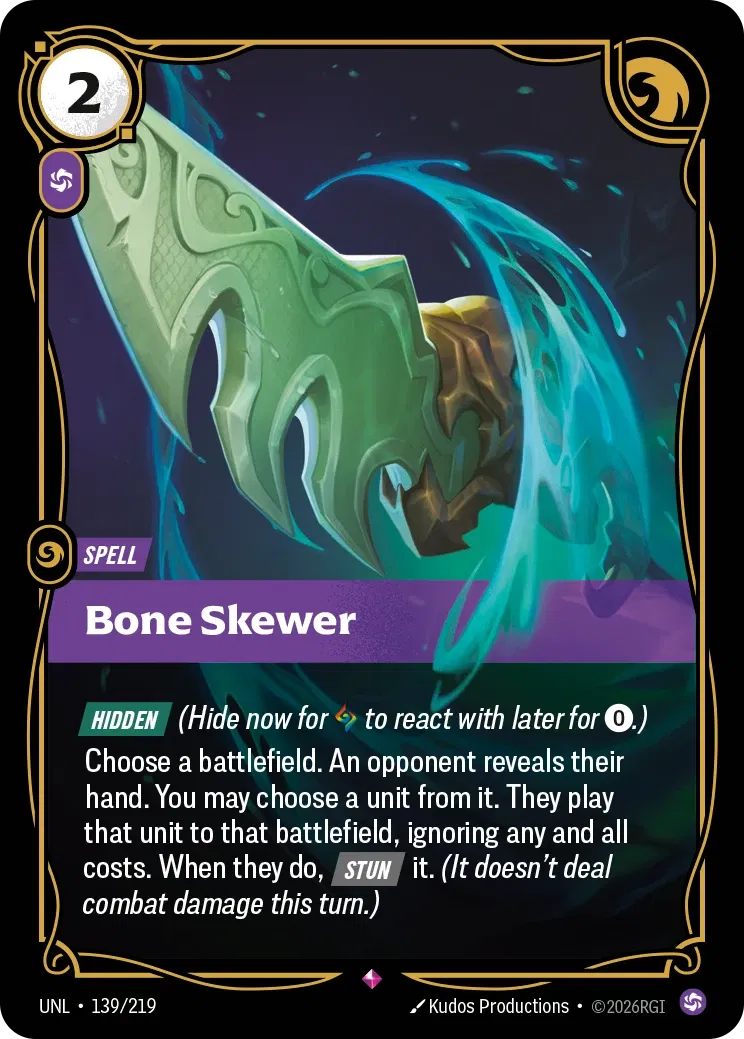 Bone Skewer - 139/219 - Unleashed