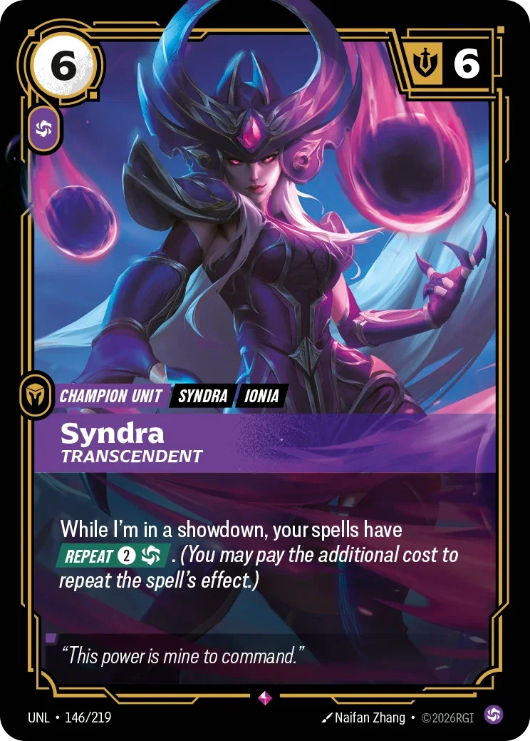 Syndra Transcendent - 146/219 - Unleashed