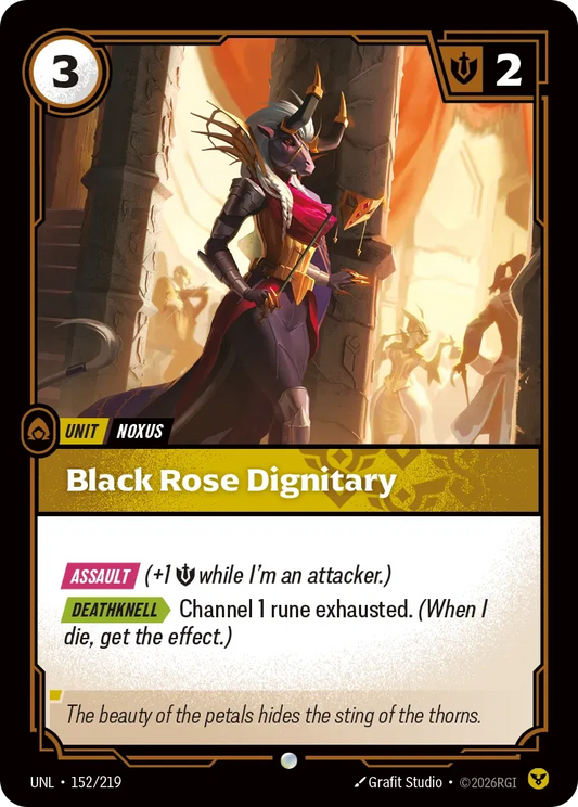 Black Rose Dignitary - 152/219 - Unleashed