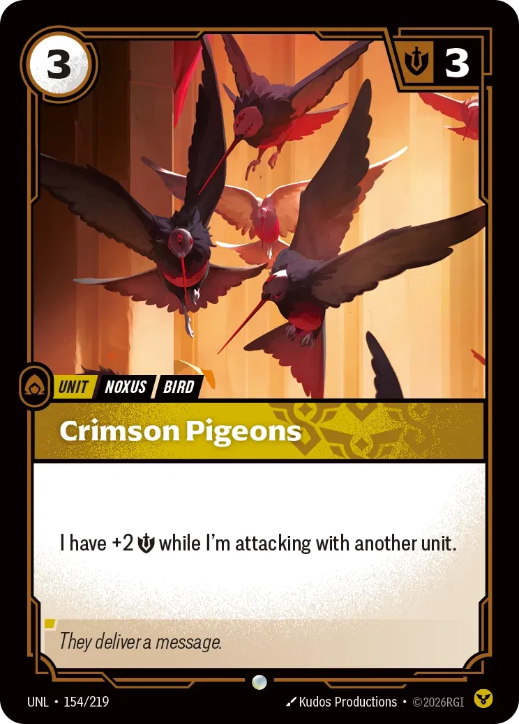 Crimson Pigeons - 154/219 - Unleashed