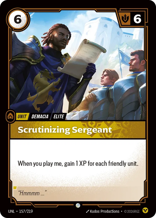 Scrutinizing Sergeant - 157/219 - Unleashed