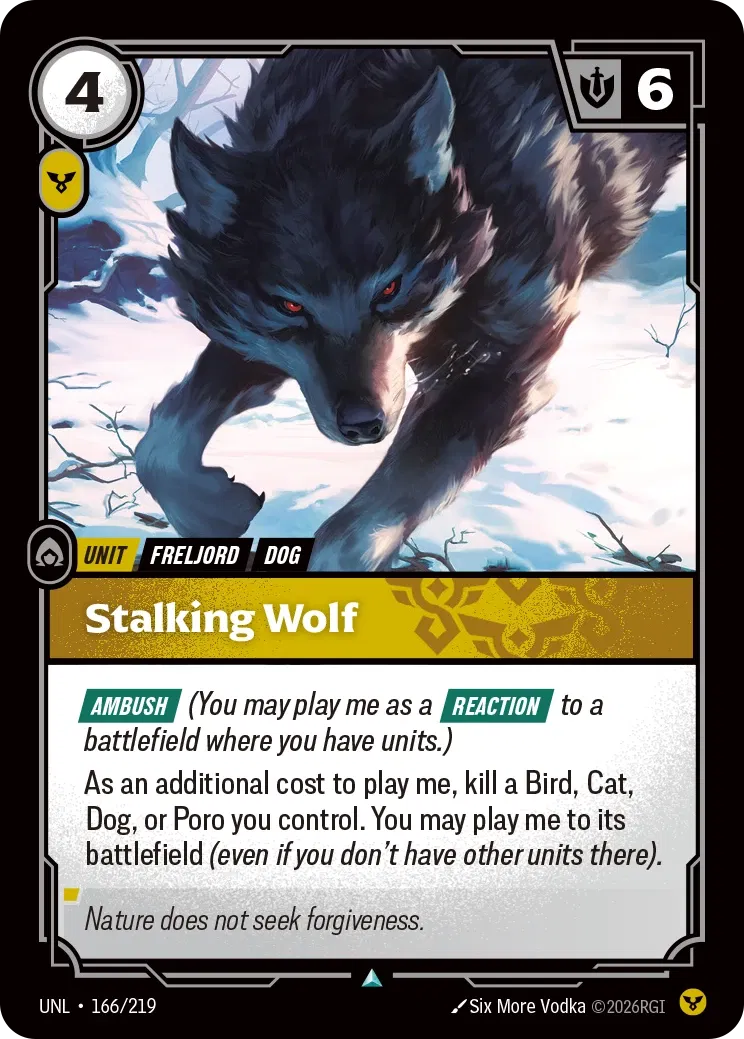 Stalking Wolf - 166/219 - Unleashed