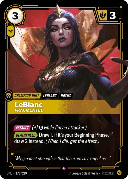 Leblanc Fragmented - 172/219 - Unleashed