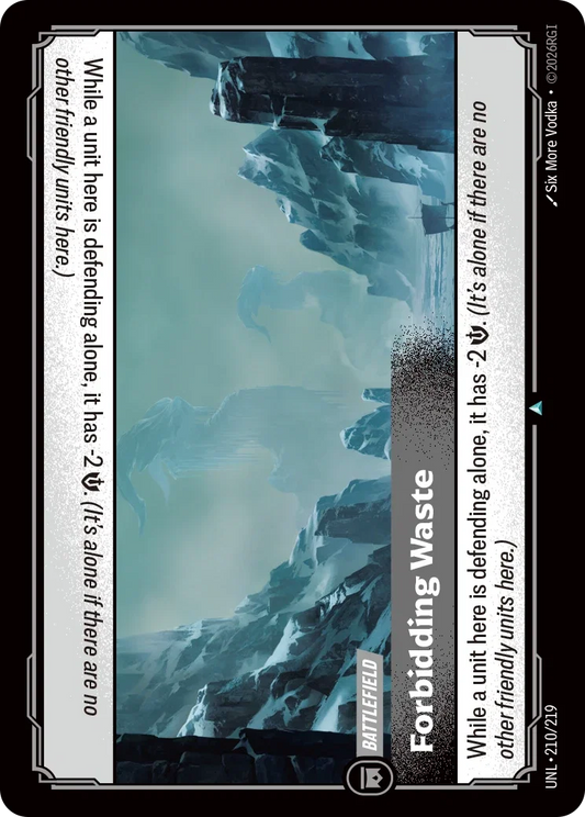 Forbidding Waste - 210/219 - Unleashed