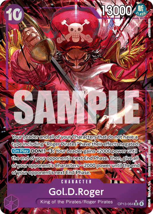 Gol.D.Roger (Alternate Art) - OP13-064 - Carrying On His Will