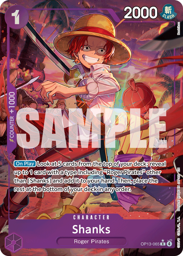 Shanks (Alternate Art) - OP13-065 - Carrying On His Will
