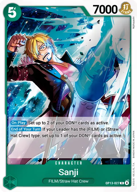 Sanji - OP13-027 - Carrying On His Will