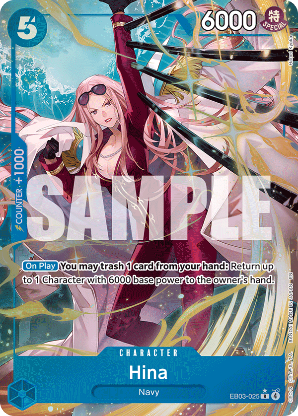 Hina (Alternate Art) - EB03-025 - Extra Booster: One Piece Heroines Edition