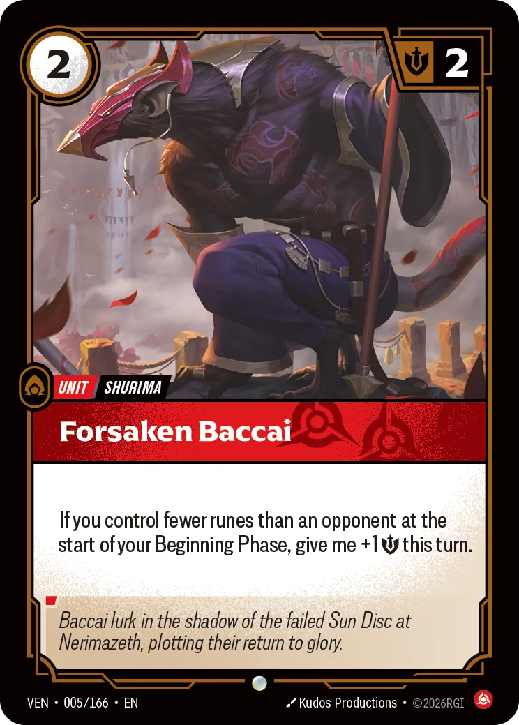Forsaken Baccai - 005/166 Vendetta