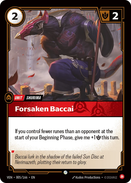 Forsaken Baccai - 005/166 Vendetta