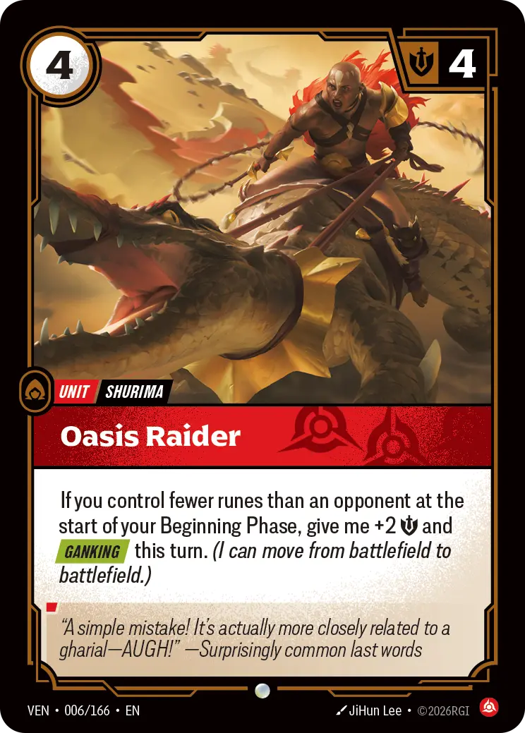 Oasis Raider - 006/166 Vendetta