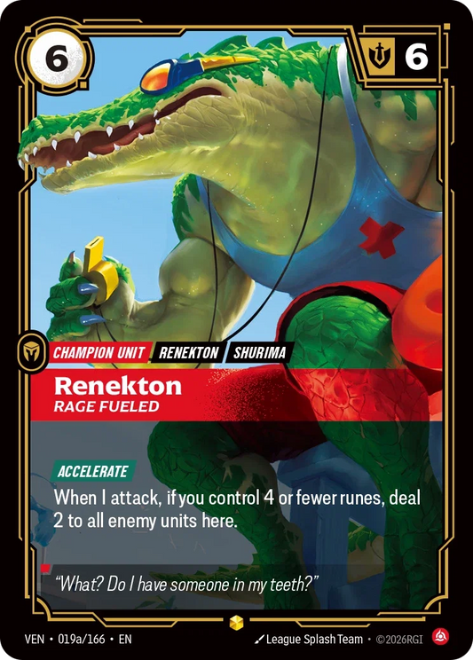 Renekton Rage Fueled - 019a/166 Vendetta
