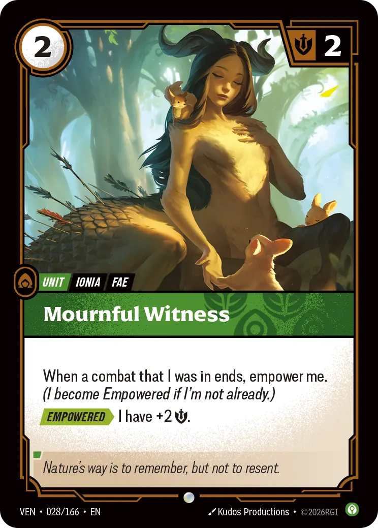 Mournful Witness - 028/166 Vendetta