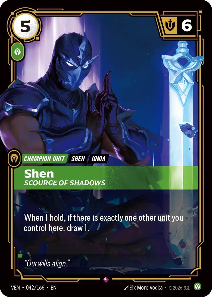 Shen Scourge of Shadows - 042/166 Vendetta