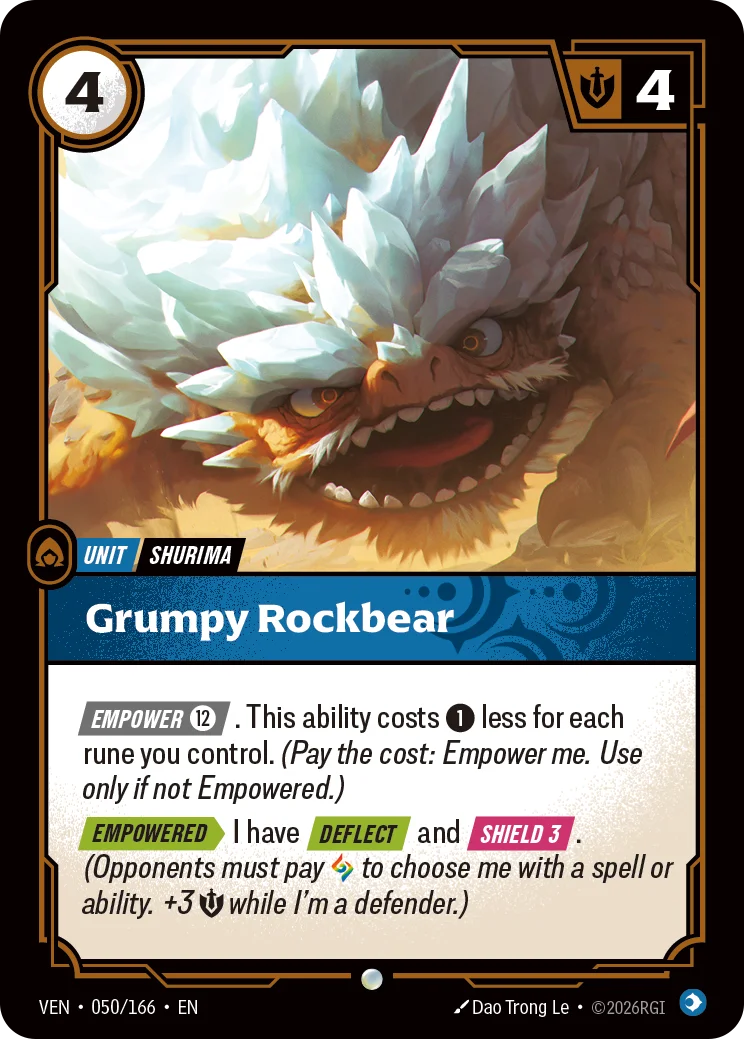Grumpy Rockbear - 050/166 Vendetta