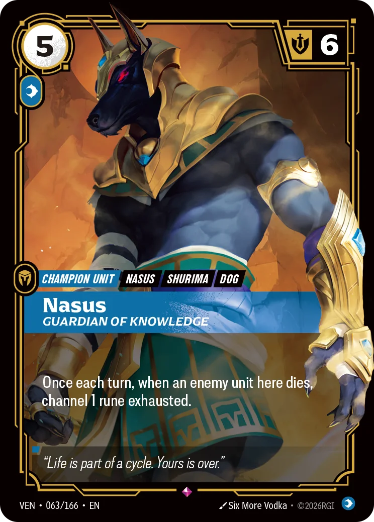 Nasus Guardian of Knowledge - 063/166 Vendetta