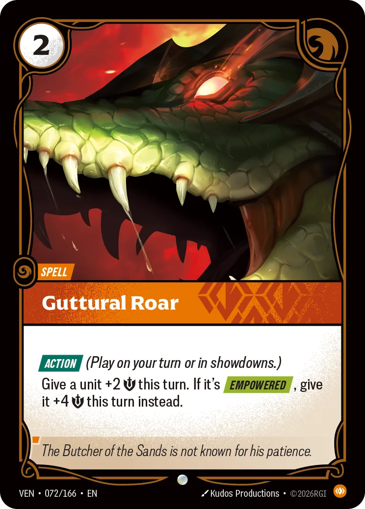 Guttural Roar - 072/166 Vendetta