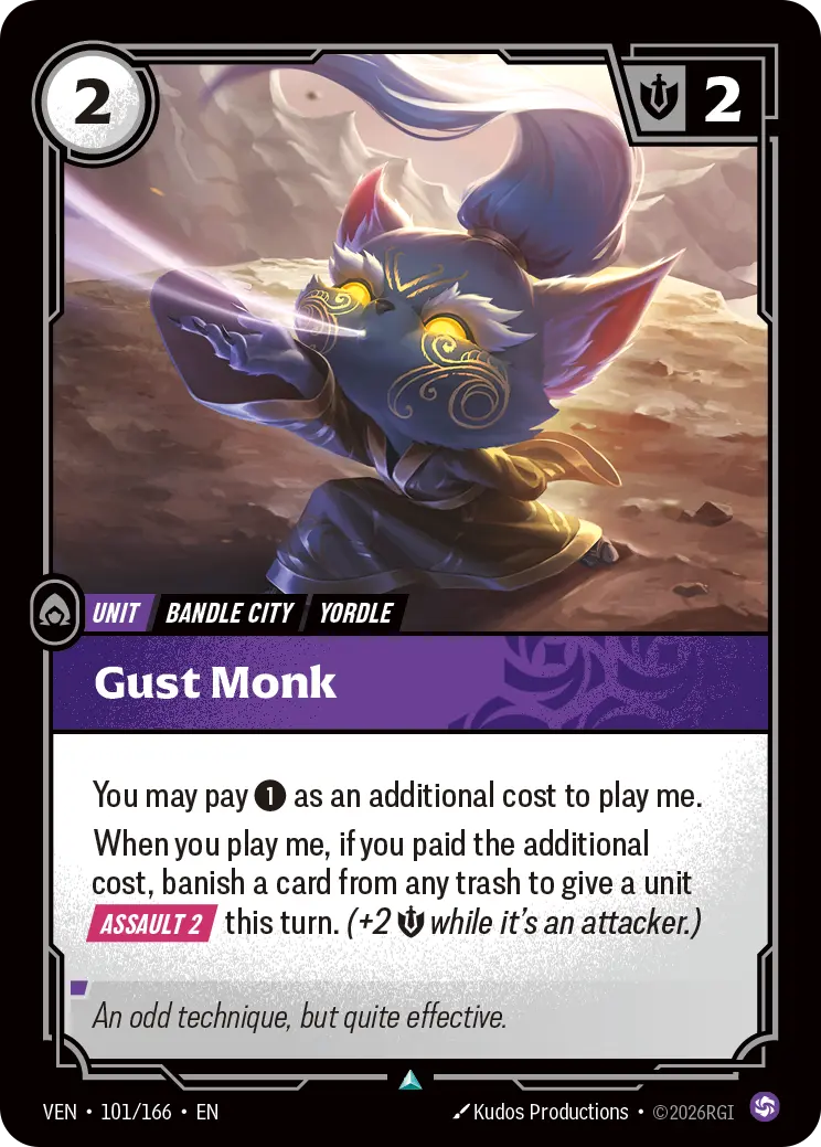 Gust Monk - 101/166 Vendetta