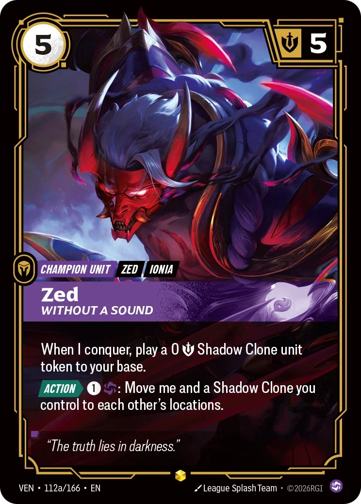 Zed Without a Sound - 112a/166 Vendetta