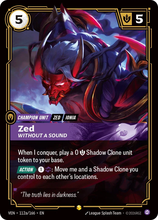Zed Without a Sound - 112a/166 Vendetta