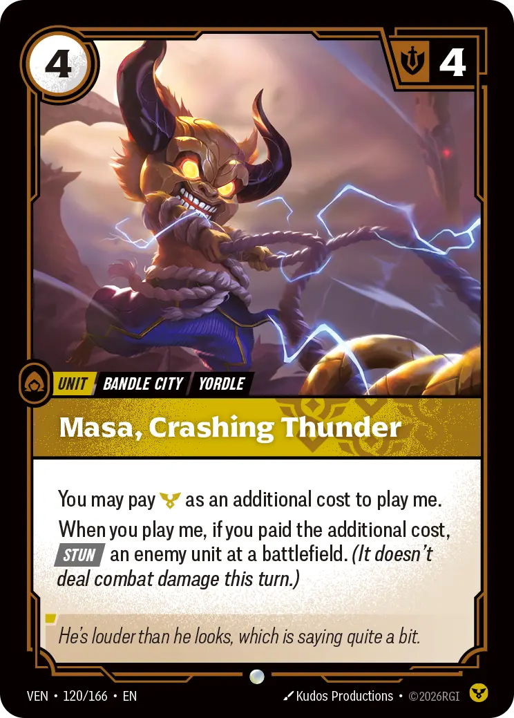 Masa Crashing Thunder - 120/166 Vendetta