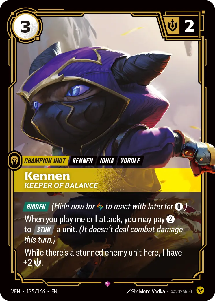 Kennen Keeper of Balance - 135/166 Vendetta